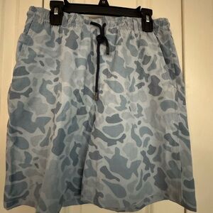 Southern Marsh Light Blue Camo Swim Trunks